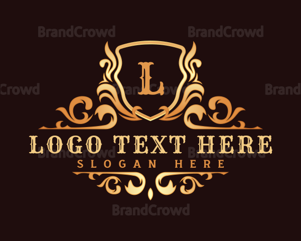 Luxury Ornamental Shield Logo