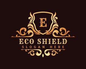 Luxury Ornamental Shield logo design