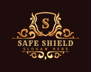 Luxury Ornamental Shield logo design