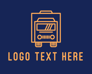 Delivery - Orange Trucking Company logo design