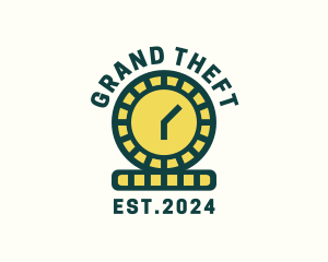 Accountant - Coin Time Clock logo design