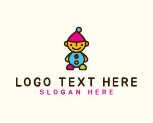 Stuffed Toy - Colorful Dwarf Toy logo design