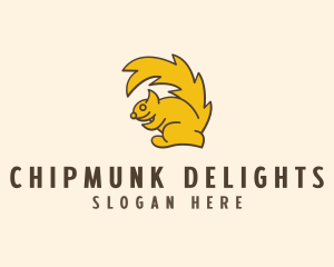 Chipmunk - Wildlife Squirrel Animal logo design