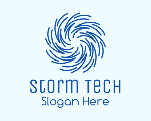 Storm - Weather Typhoon Storm logo design