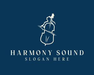 Musician - Cello Instrument Musician logo design