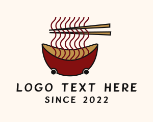 Food Stall - Noodle Bowl Delivery logo design