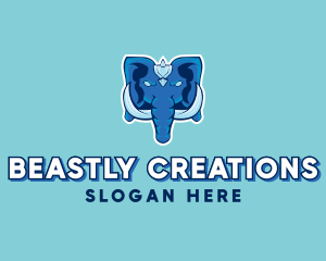 Elephant Beast Animal logo design