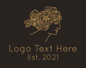 Portrait - Artemis Greek Goddess logo design