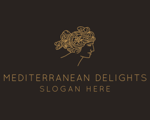 Mediterranean - Artemis Greek Goddess logo design