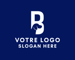 Letter B Dog Logo