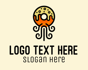 Sugar - Fried Donut Snack logo design