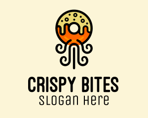 Fried - Fried Donut Snack logo design