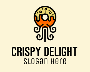 Fried - Fried Donut Snack logo design