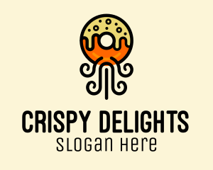 Fried - Fried Donut Snack logo design