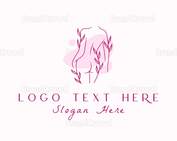 Wellness Sexy Nude Body Logo