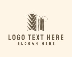 Architect - Building Construction Architecture logo design