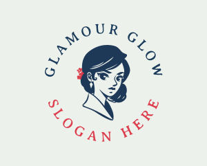 Beauty Oriental Woman logo design