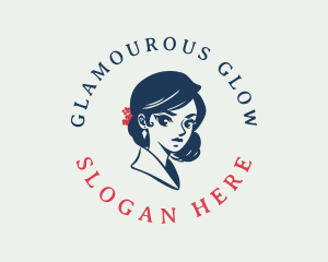 Glamourous - Beauty Oriental Woman logo design