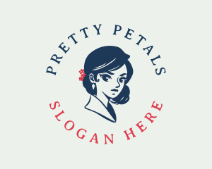 Beauty Oriental Woman logo design