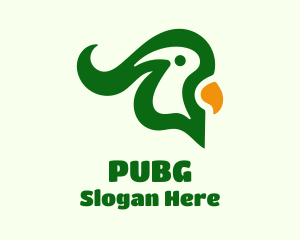 Green Macaw Head Logo