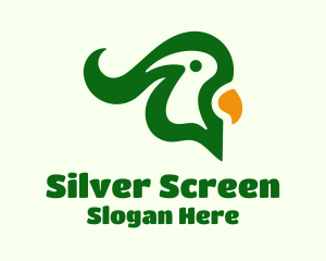 Green Macaw Head Logo