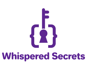 Secret - Violet Bracket Keyhole logo design