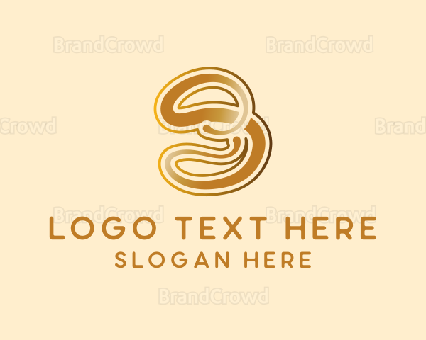 Luxury Gold Calligraphy Logo