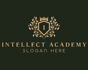 Academic - Regal Academic Crown logo design