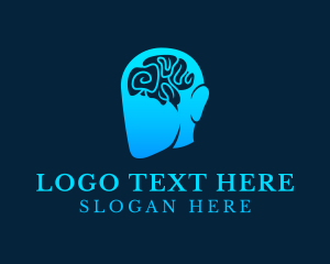 Psychiatry - Genius Human Brain logo design