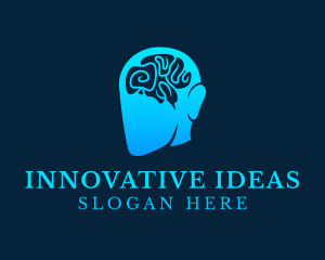 Genius Human Brain logo design