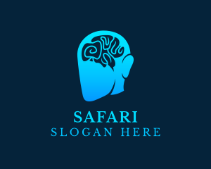 Support - Genius Human Brain logo design