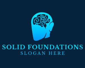 Intelligence - Genius Human Brain logo design