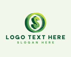 Green Technology - Dollar Money Currency logo design