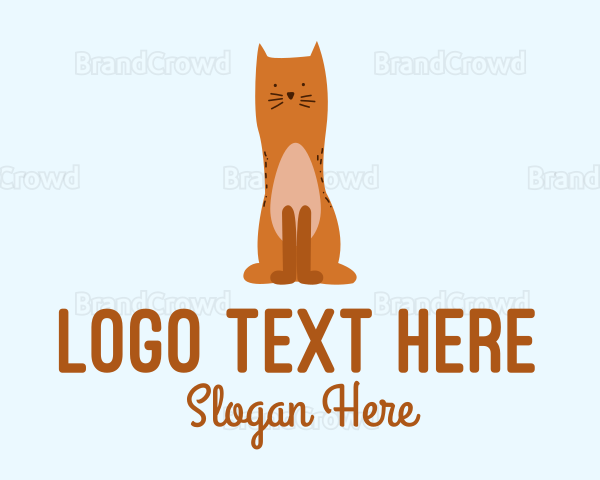 Playful Cat Pet Logo