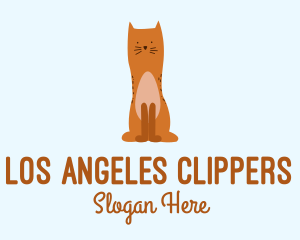 Animal Shelter - Playful Cat Pet logo design