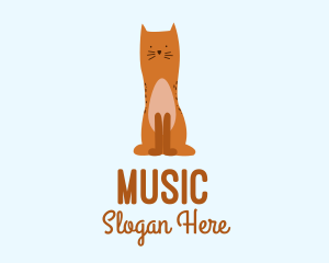 Clowder - Playful Cat Pet logo design