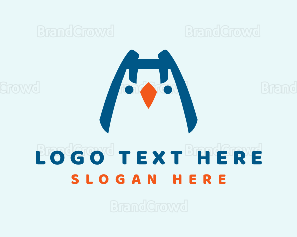 Cute Baby Penguin Logo