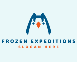 Cute Baby Penguin  logo design