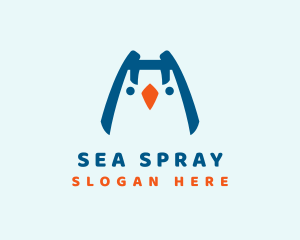 Cute Baby Penguin  logo design