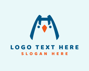 Ocean - Cute Baby Penguin logo design