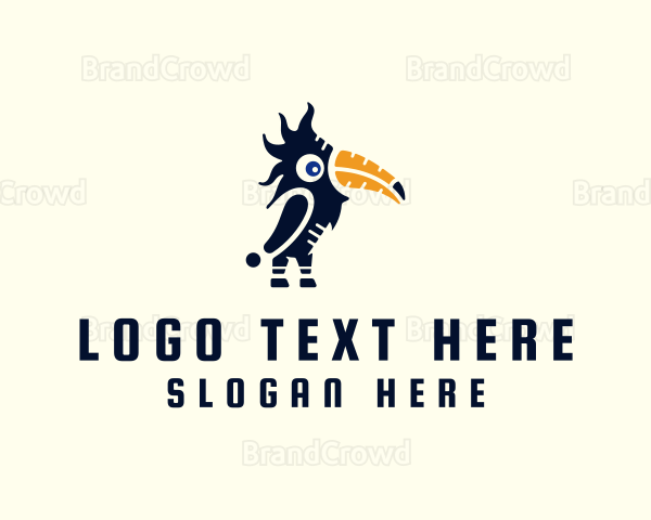 Tropical Toucan Bird Logo