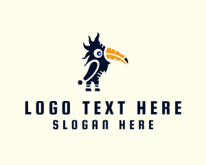 Endemic - Tropical Toucan Bird logo design