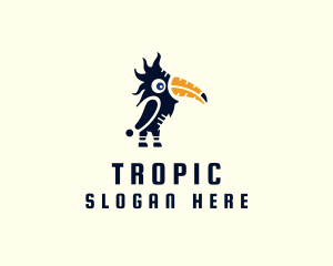 Tropical Toucan Bird logo design