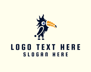 Character - Tropical Toucan Bird logo design