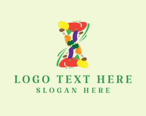 Supermarket - Healthy Organic Produce logo design