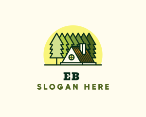 Cabin Tree Camping Logo