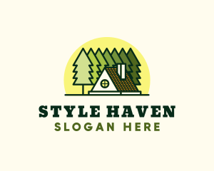 Inn - Cabin Tree Camping logo design