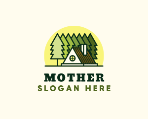 Adventure - Cabin Tree Camping logo design