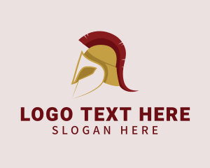 Hero - Spartan Warrior Helmet logo design