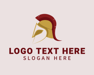 Gladiator - Spartan Warrior Helmet logo design